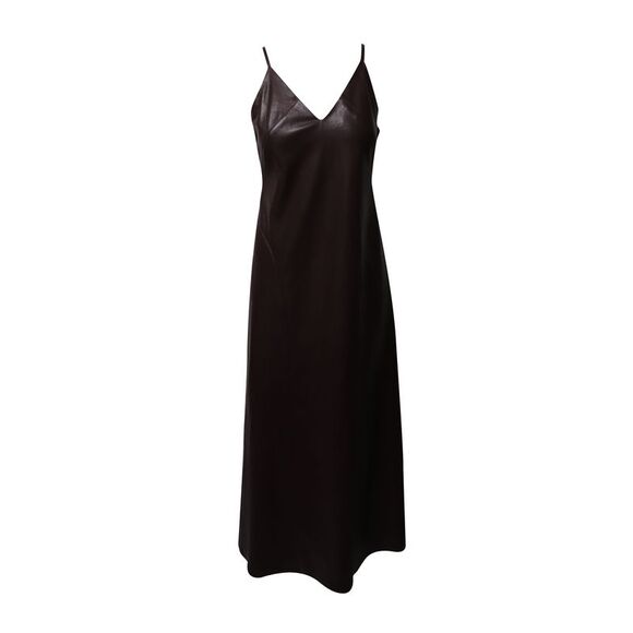 Nanushka Vegan Leather Slip Dress in Purple Polyester - Picture 1 of 7